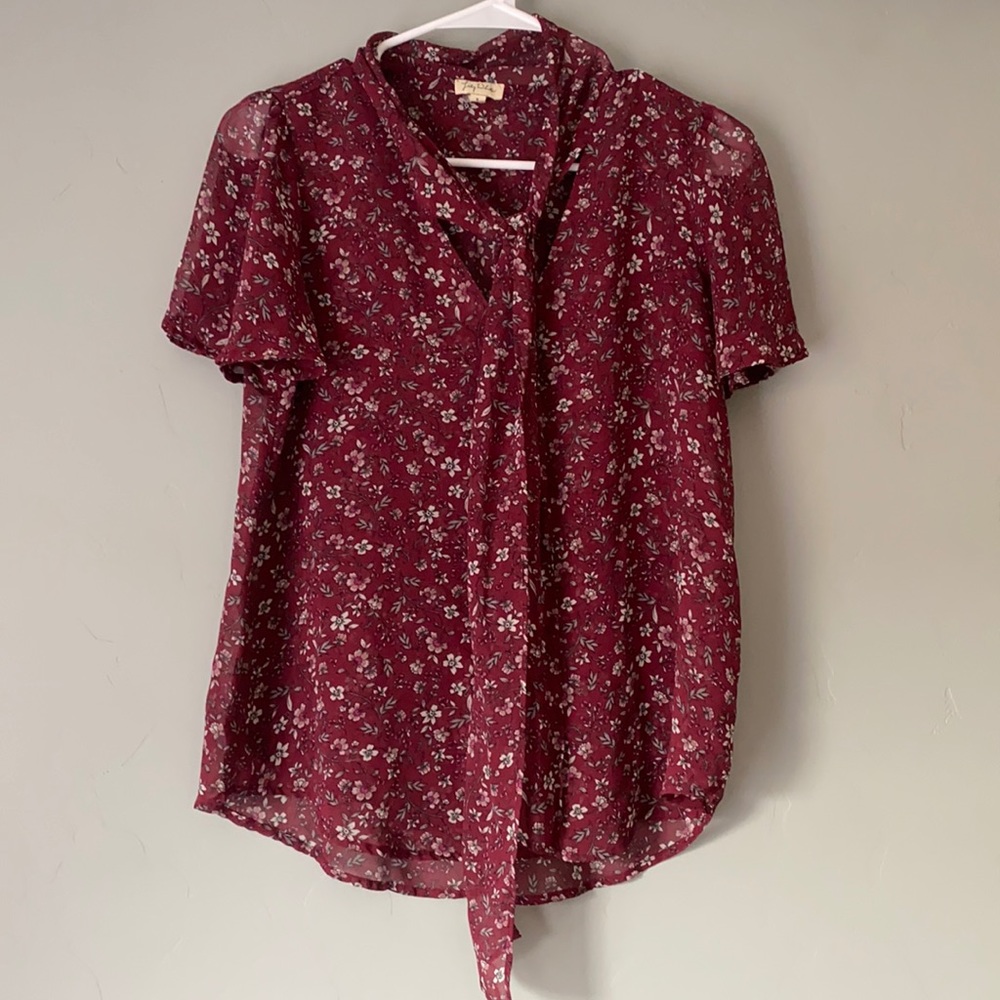 Lily White Floral Blouse